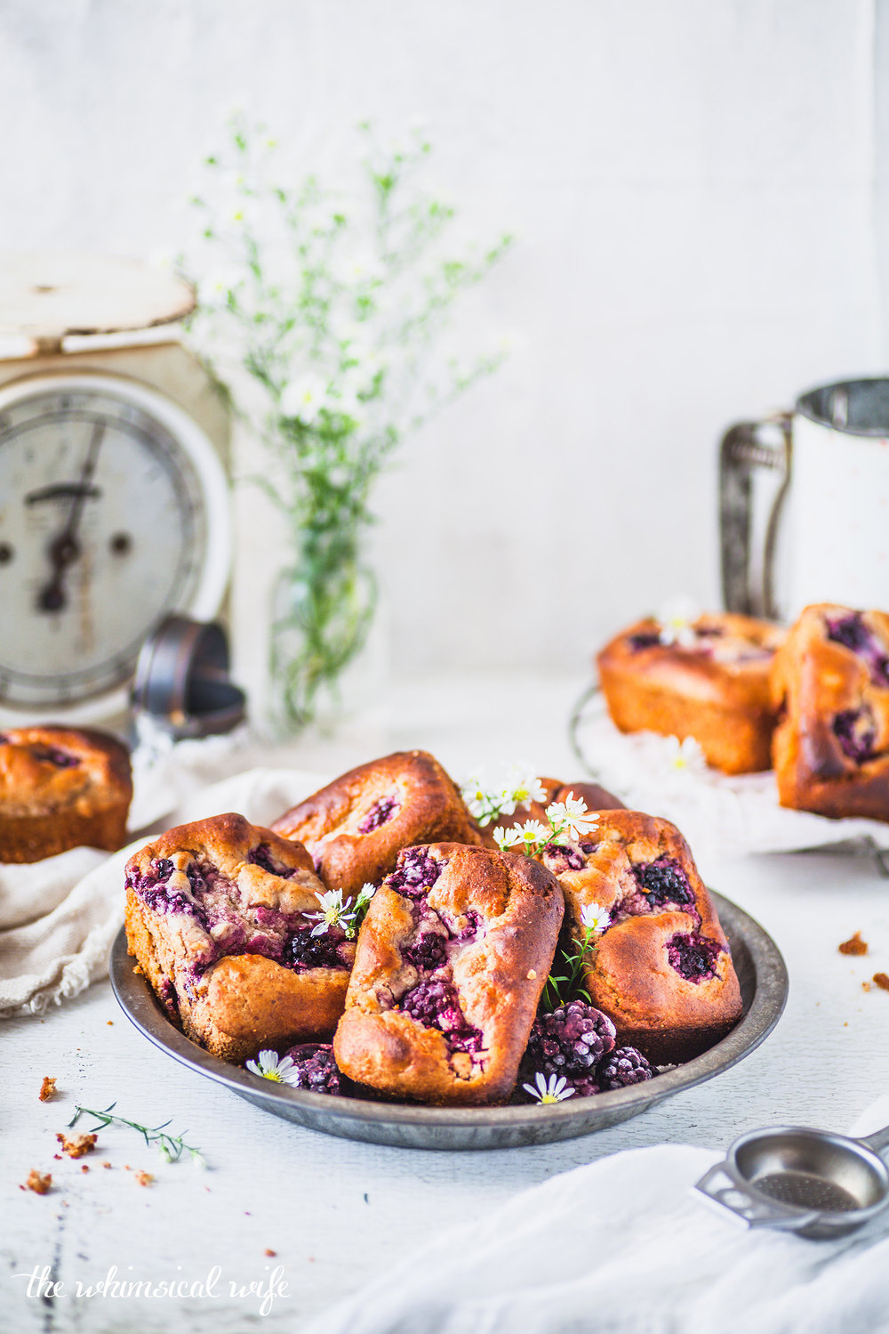 30 Cakes In 30 Days | 3. Mini Blackberry & Apple Loaf {GF, DF, Refined Sugar Free } | The Whimsical Wife